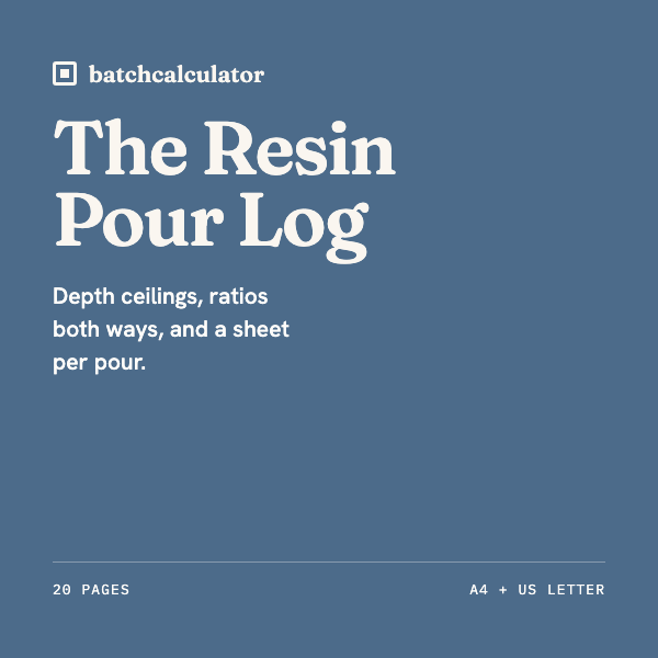 The Resin Pour Log